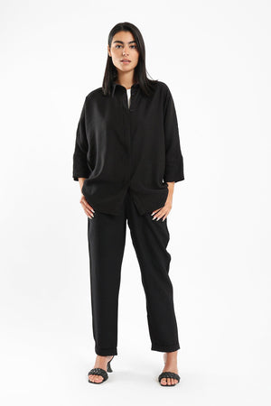 Classic Folded Hem Pants - Clue Wear