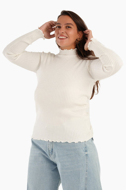 Basic High Collar Pullover