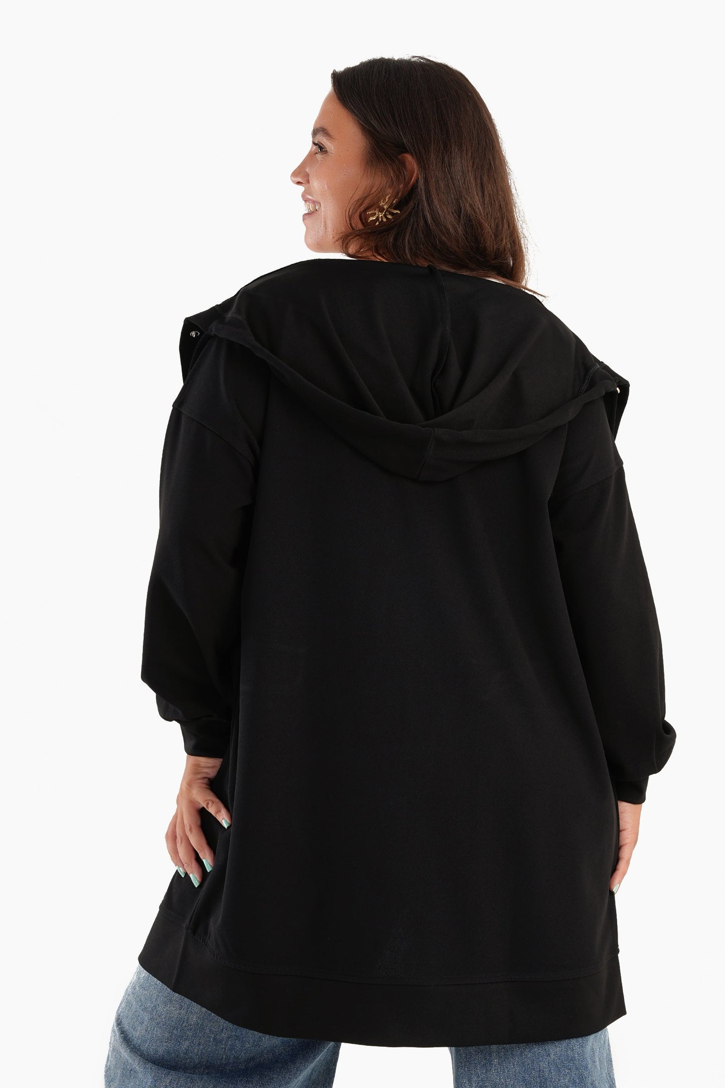 Black Solid Lounge Jacket