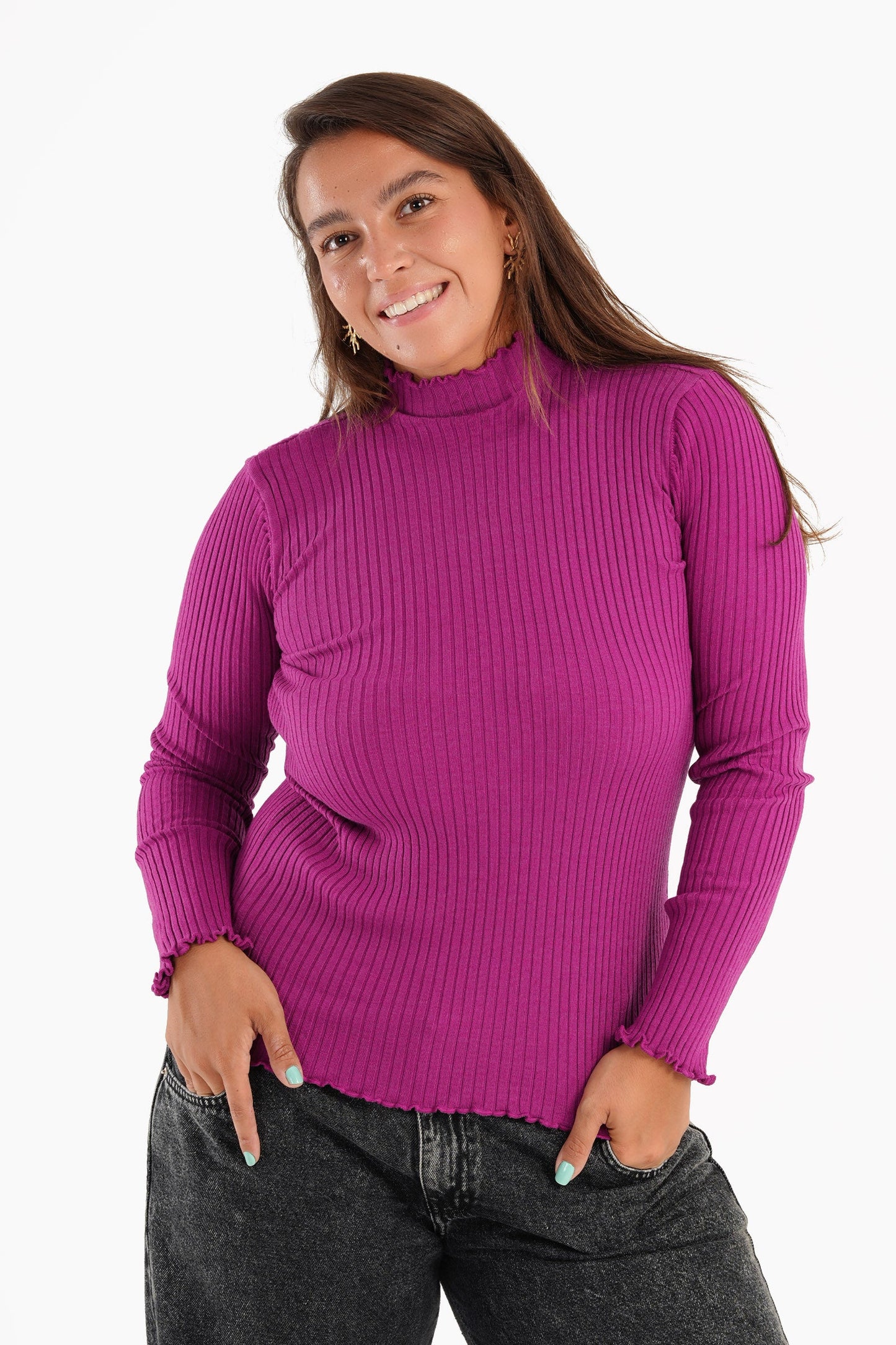 Basic High Collar Pullover