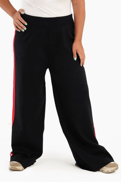 Black Wool Lounge Pants