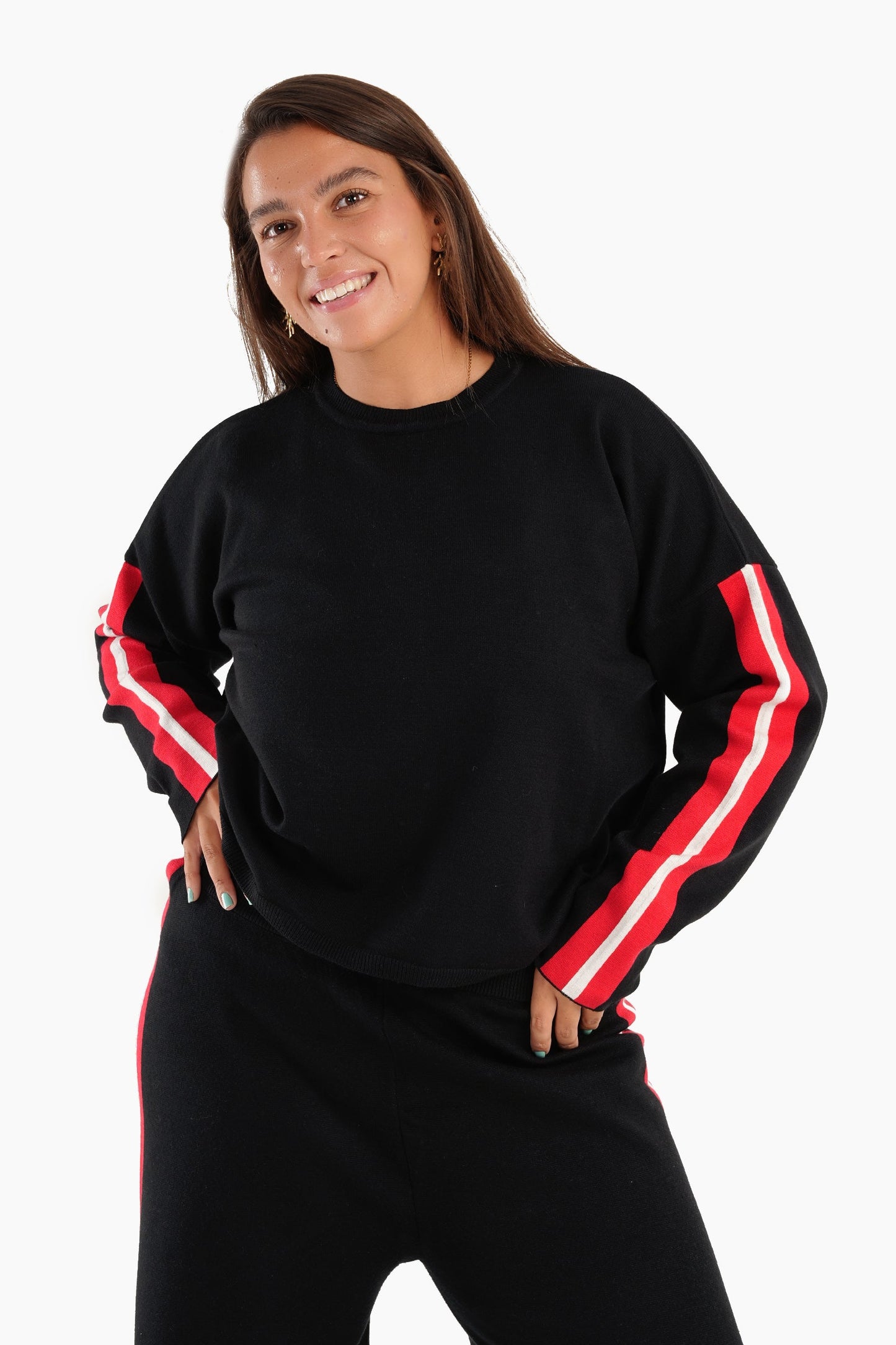 Black Wool Lounge Pullover