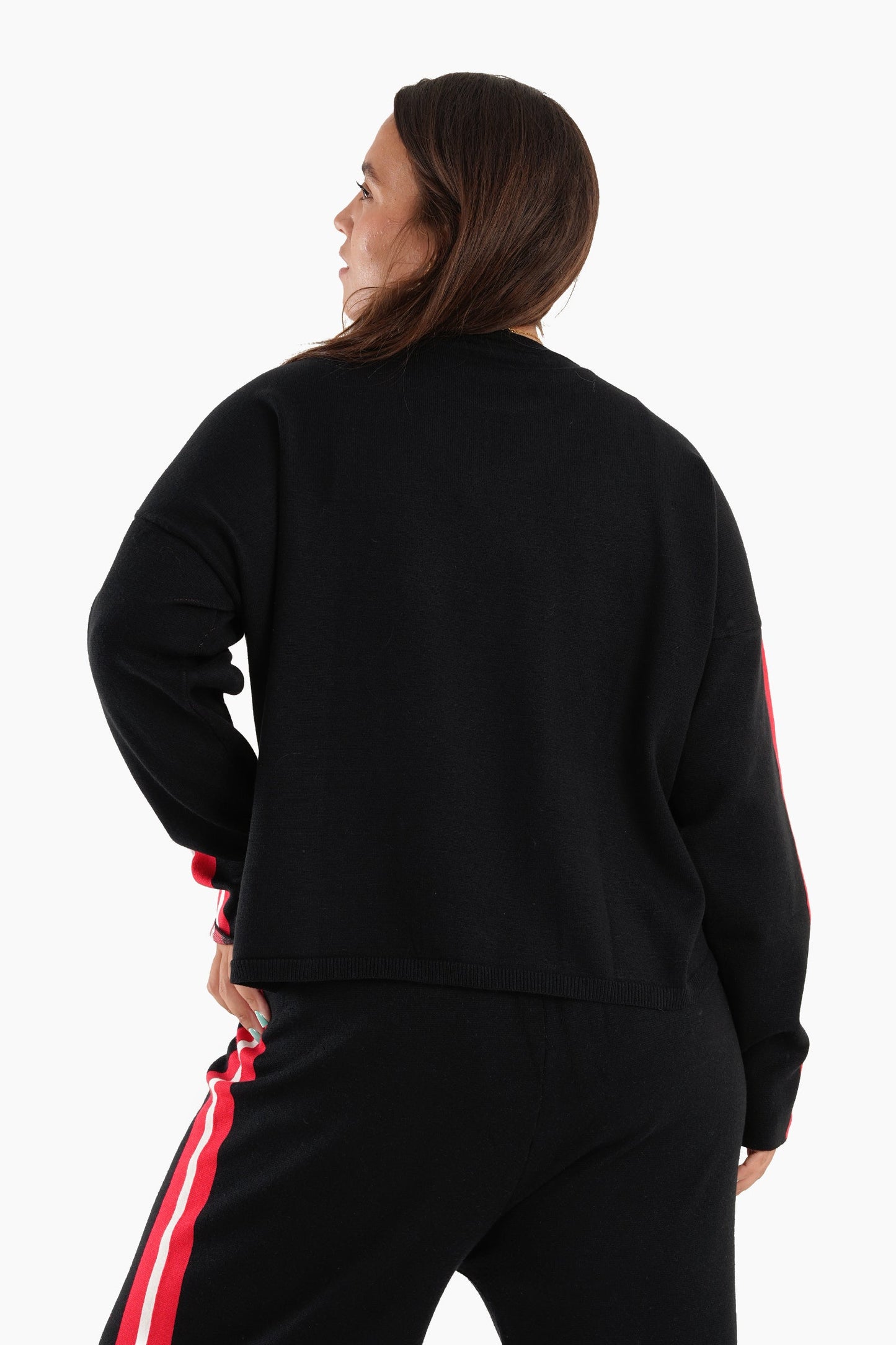 Black Wool Lounge Pullover