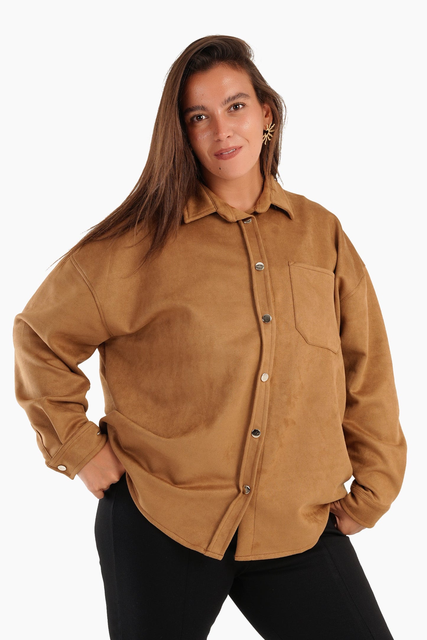 Snap Closure Lounge Shirt