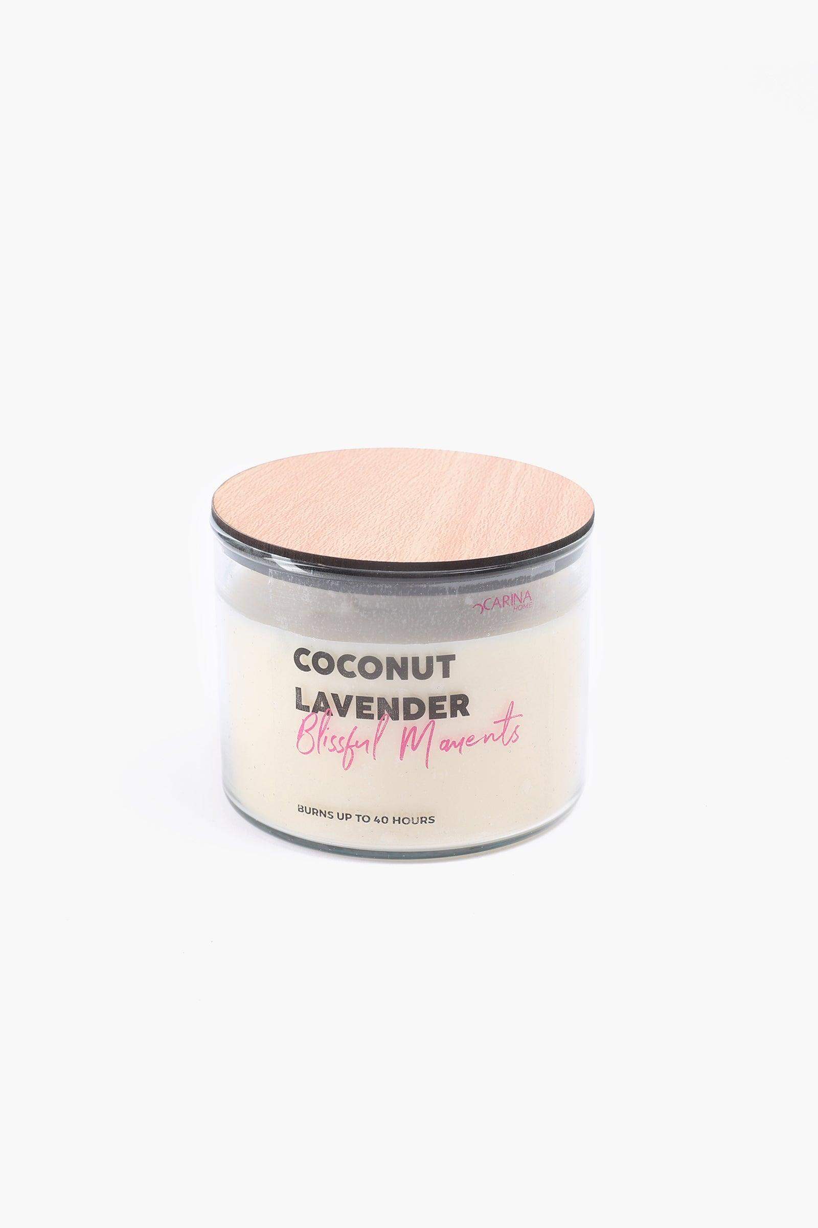 Coconut Lavender Candle - 400ml - Carina - ÙƒØ§Ø±ÙŠÙ†Ø§