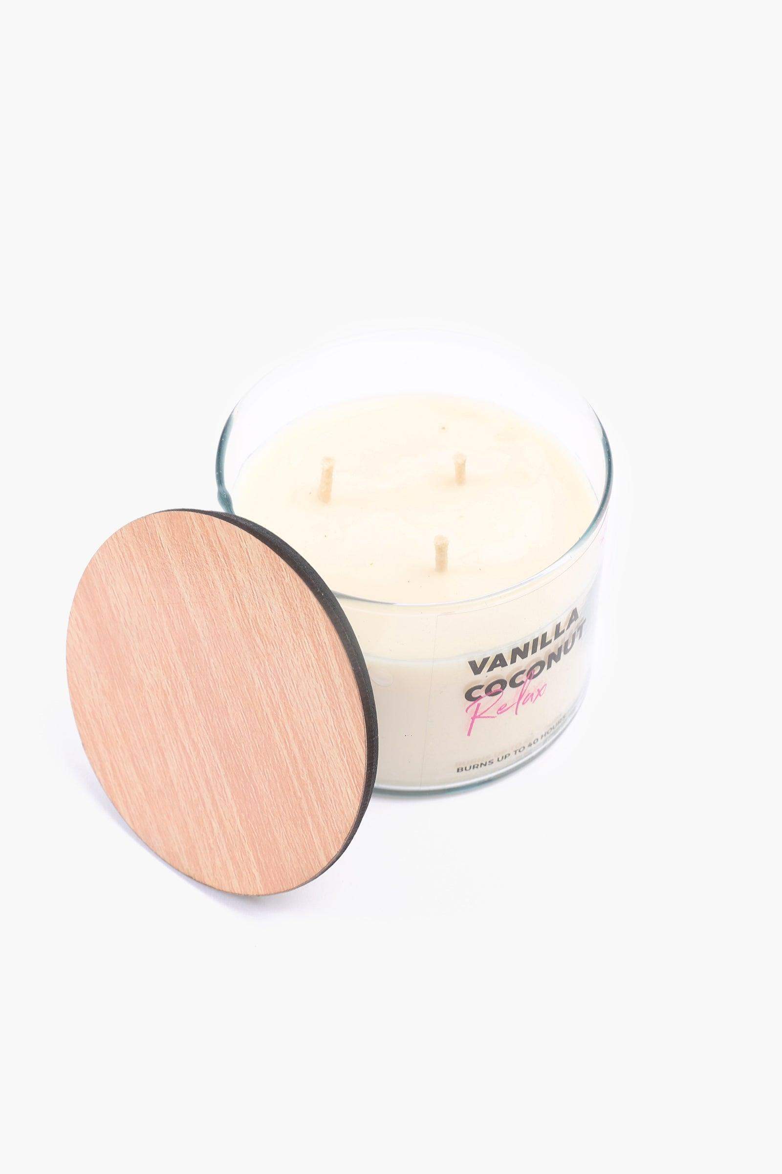 Cocunut Vanilla Candle - 400ml - Carina - ÙƒØ§Ø±ÙŠÙ†Ø§