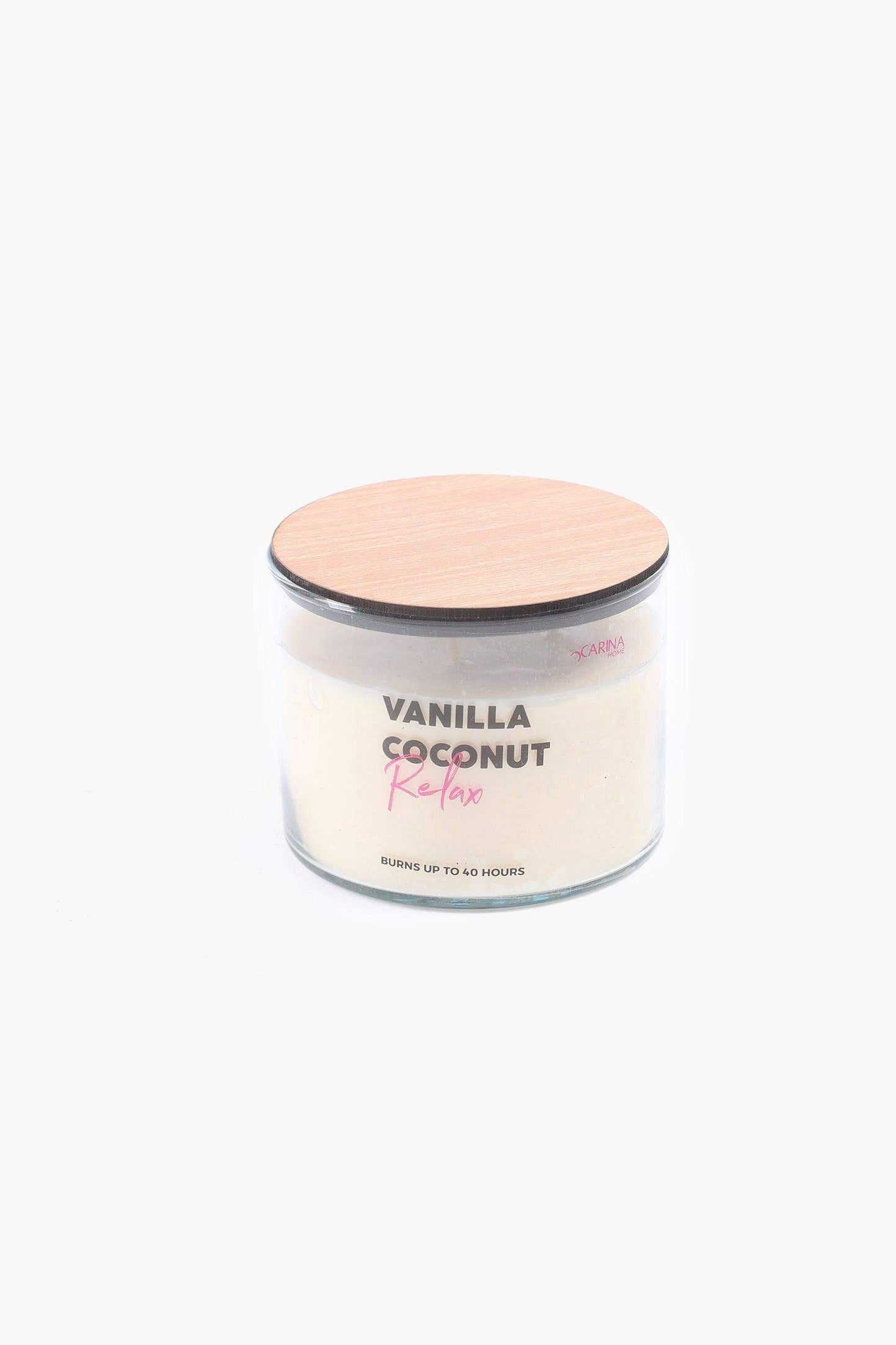 Cocunut Vanilla Candle - 400ml - Carina - ÙƒØ§Ø±ÙŠÙ†Ø§