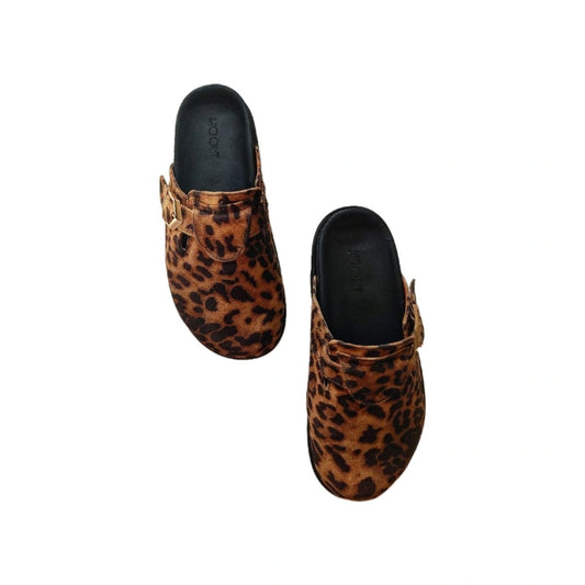 Suede leather Clogs - Tiger