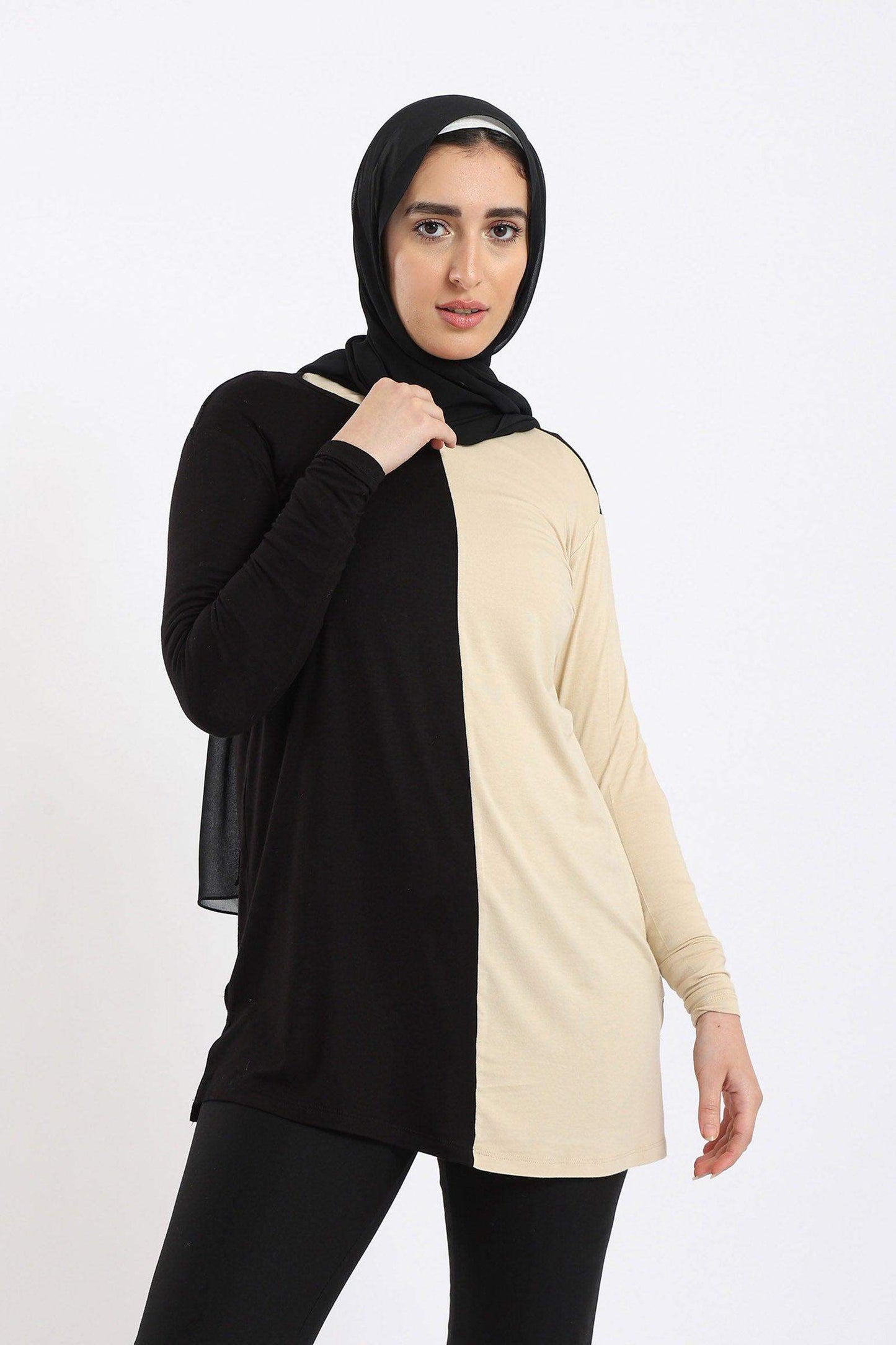 Color Blocked Lounge Top - Carina - ÙƒØ§Ø±ÙŠÙ†Ø§