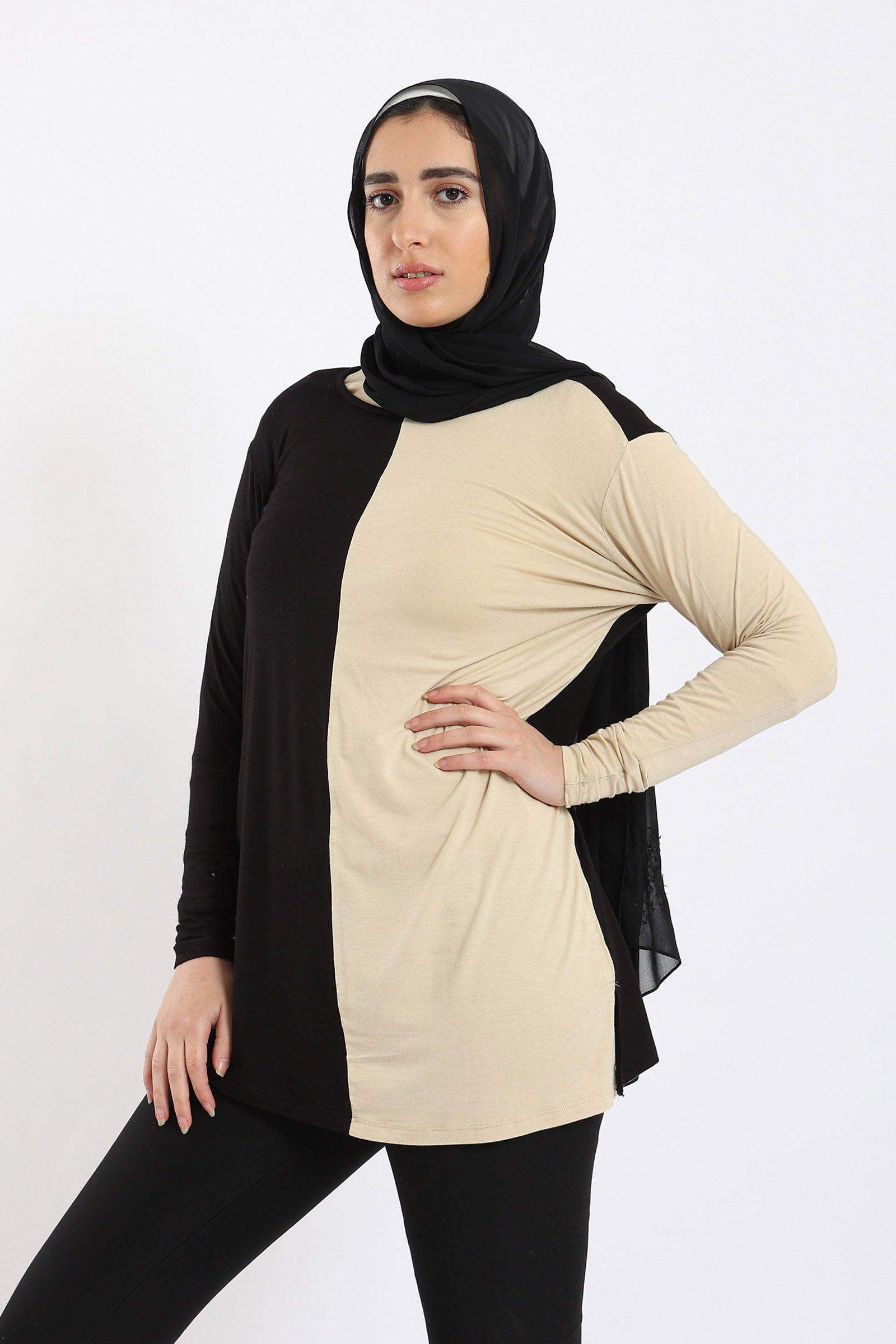 Color Blocked Lounge Top - Carina - ÙƒØ§Ø±ÙŠÙ†Ø§