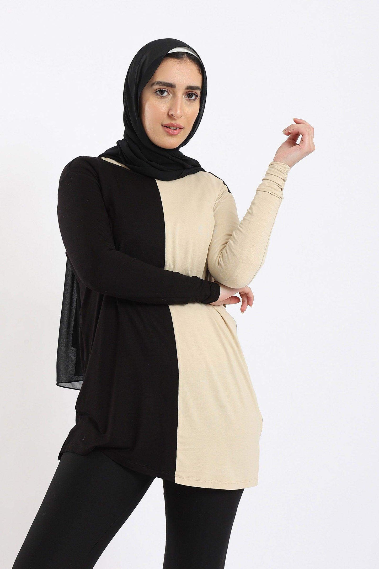 Color Blocked Lounge Top - Carina - ÙƒØ§Ø±ÙŠÙ†Ø§