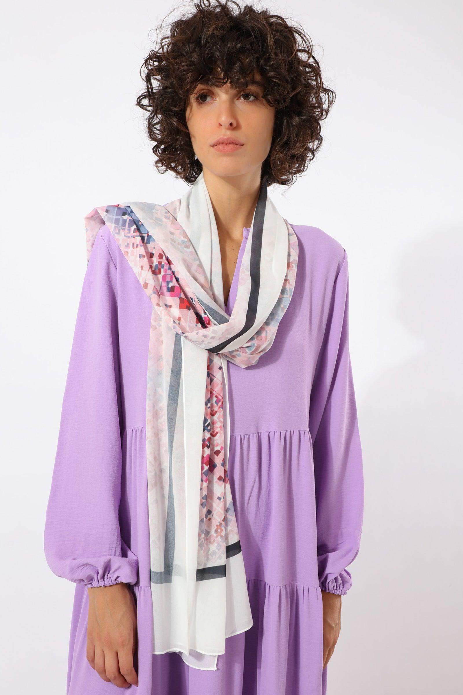 Colored Chiffon Scarf - Carina - ÙƒØ§Ø±ÙŠÙ†Ø§
