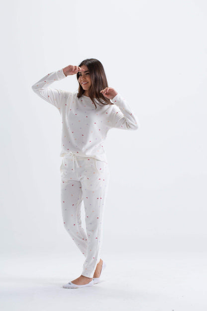 Colored Hearts Pyjama Set - Carina - ÙƒØ§Ø±ÙŠÙ†Ø§