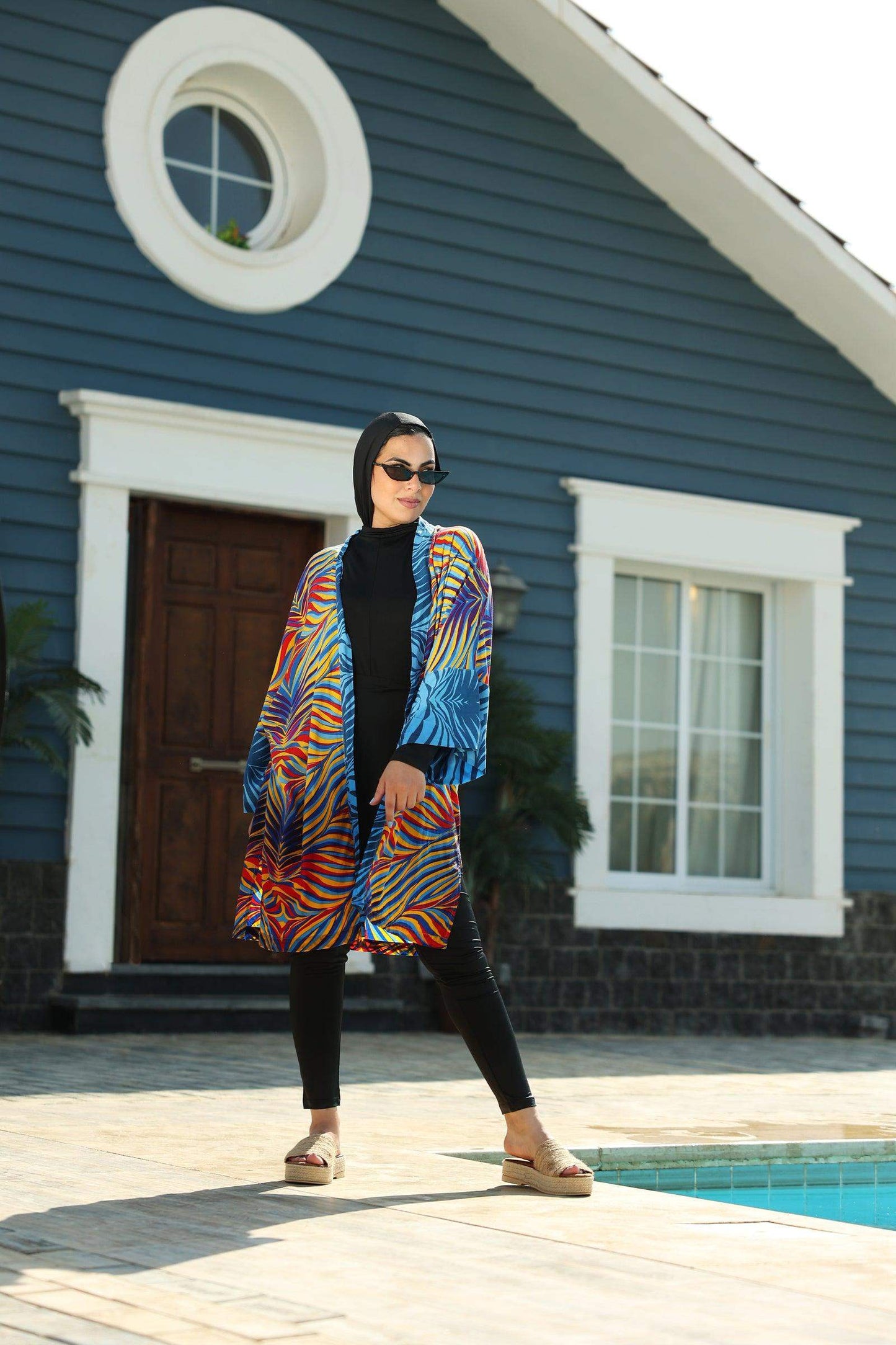 Colored Long Sleeves Kimono - Carina - ÙƒØ§Ø±ÙŠÙ†Ø§