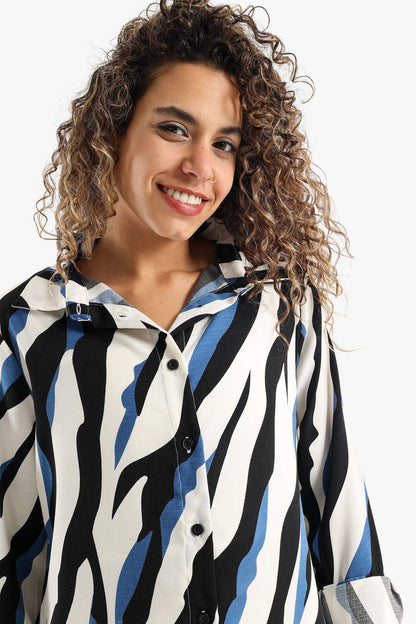 Colored Voile Shirt - Carina - ÙƒØ§Ø±ÙŠÙ†Ø§