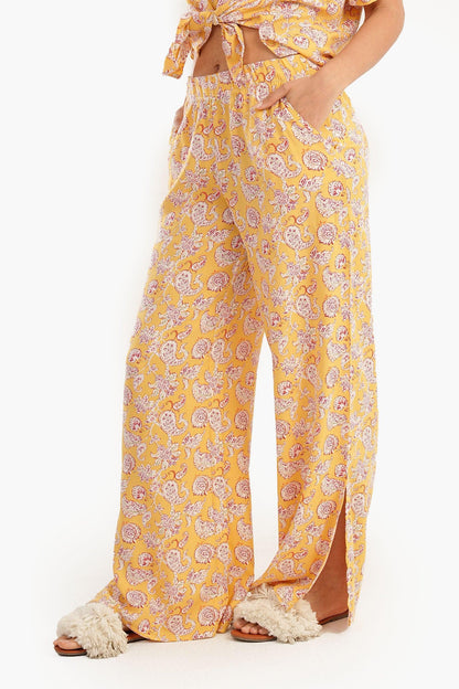 Colored Wide Leg Pyjama Pants - Carina - ÙƒØ§Ø±ÙŠÙ†Ø§