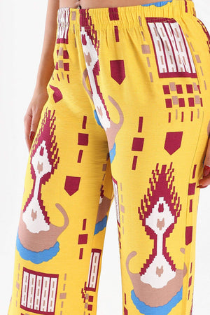 Colorful Boho Print Pants - Carina - ÙƒØ§Ø±ÙŠÙ†Ø§