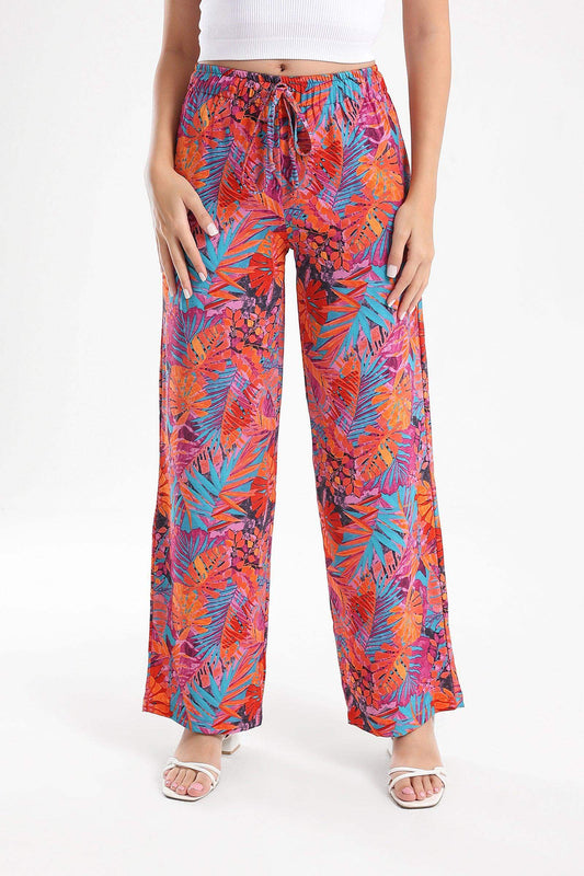 Colorful Printed Full Length Pants - Carina - ÙƒØ§Ø±ÙŠÙ†Ø§