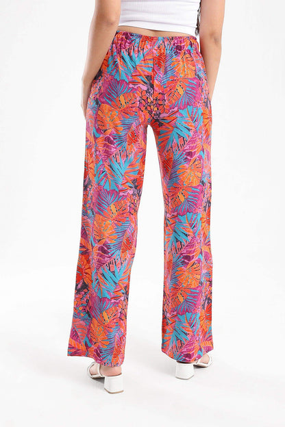 Colorful Printed Full Length Pants - Carina - ÙƒØ§Ø±ÙŠÙ†Ø§