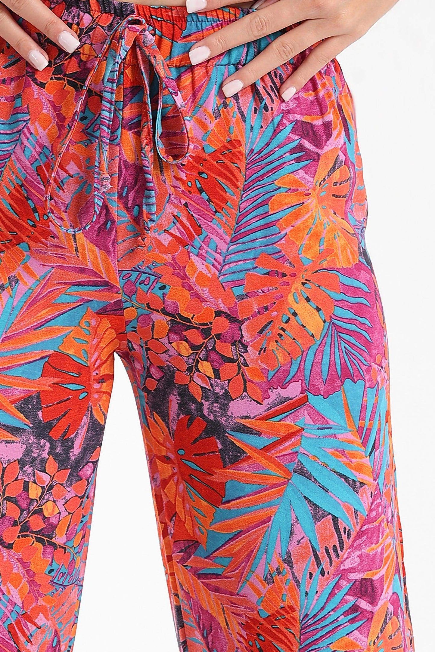 Colorful Printed Full Length Pants - Carina - ÙƒØ§Ø±ÙŠÙ†Ø§