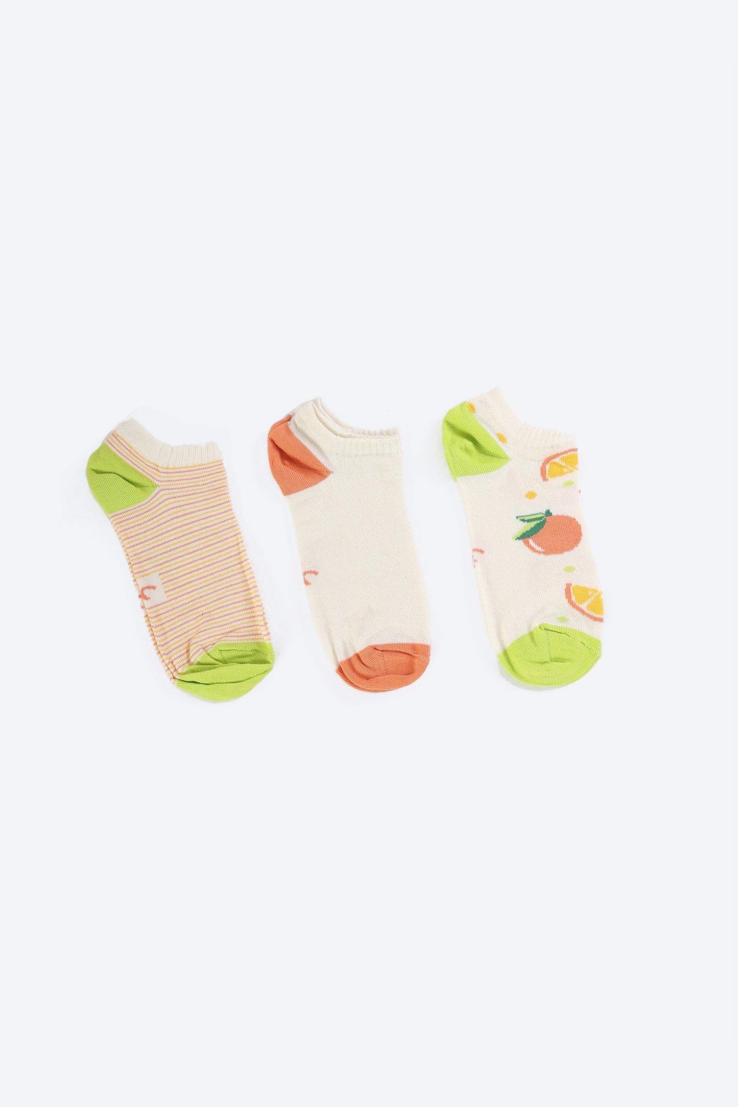 Cotton Ankle Socks - 3 Pairs - Carina - ÙƒØ§Ø±ÙŠÙ†Ø§