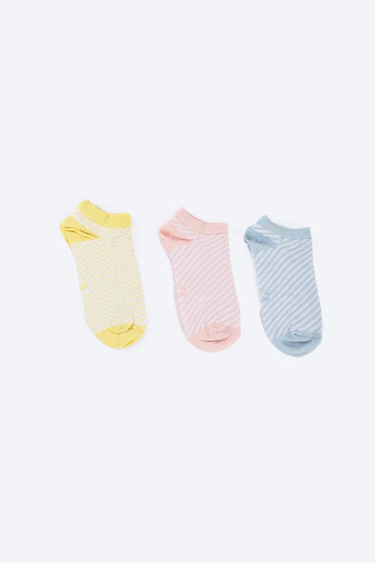 Cotton Ankle Socks - 3 Pairs - Carina - ÙƒØ§Ø±ÙŠÙ†Ø§