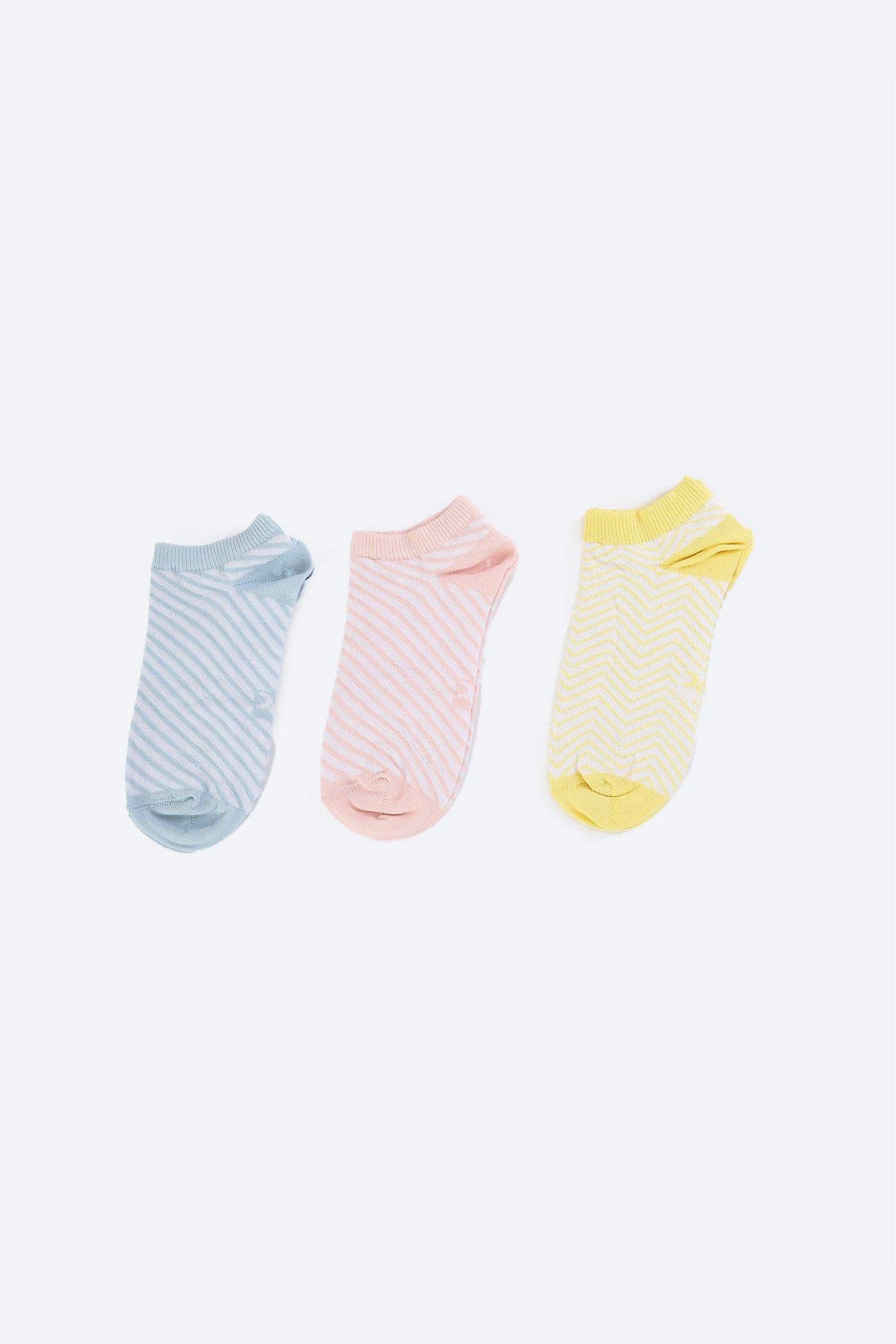 Cotton Ankle Socks - 3 Pairs - Carina - ÙƒØ§Ø±ÙŠÙ†Ø§