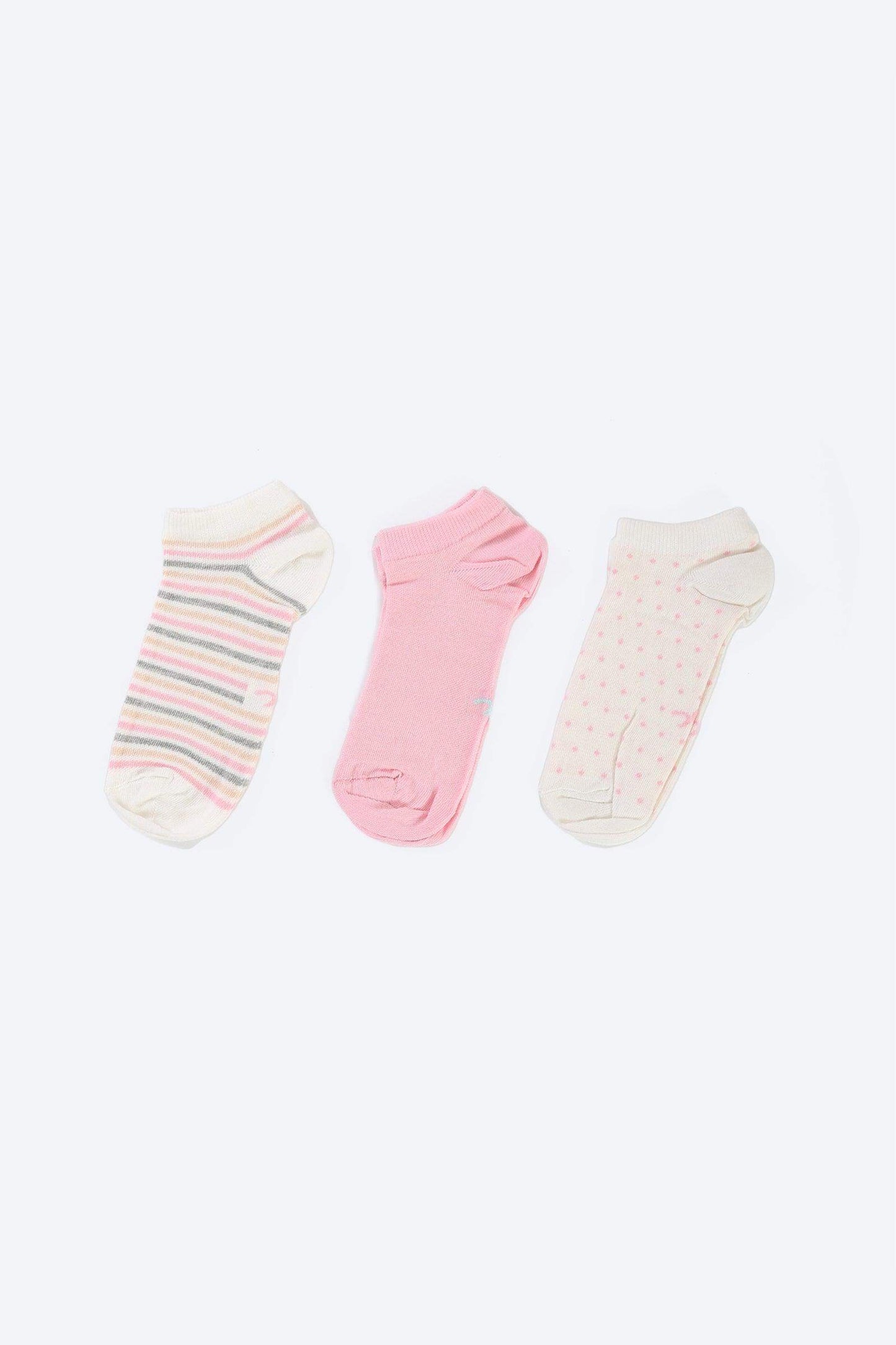 Cotton Ankle Socks - 3 Pairs - Carina - ÙƒØ§Ø±ÙŠÙ†Ø§