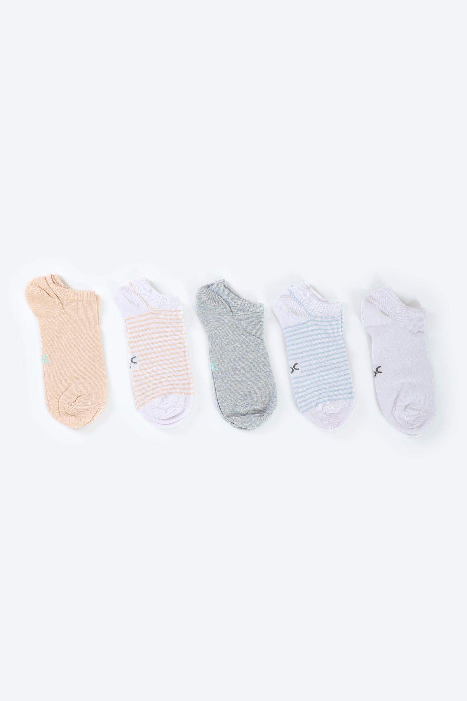 Cotton Ankle Socks - 5 Pairs - Carina - ÙƒØ§Ø±ÙŠÙ†Ø§