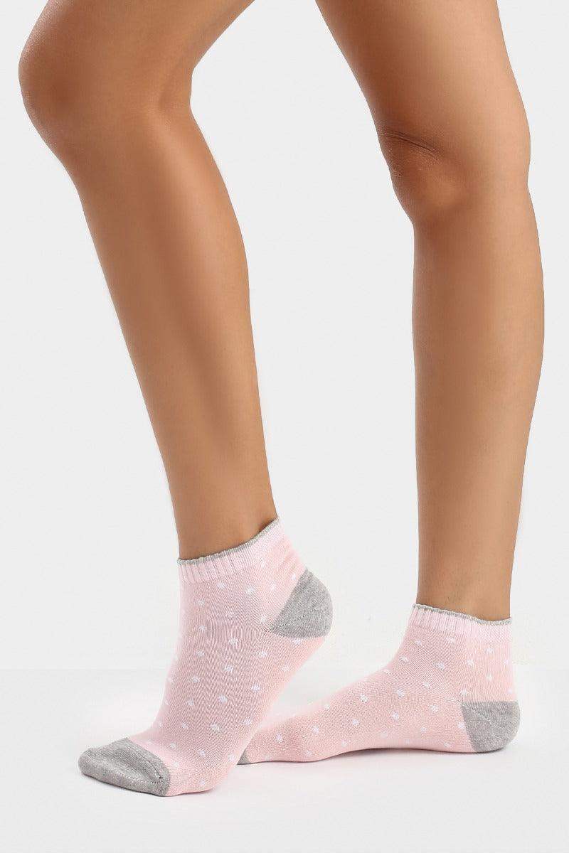 Cotton Ankle Socks - 5 Pairs - Carina - ÙƒØ§Ø±ÙŠÙ†Ø§