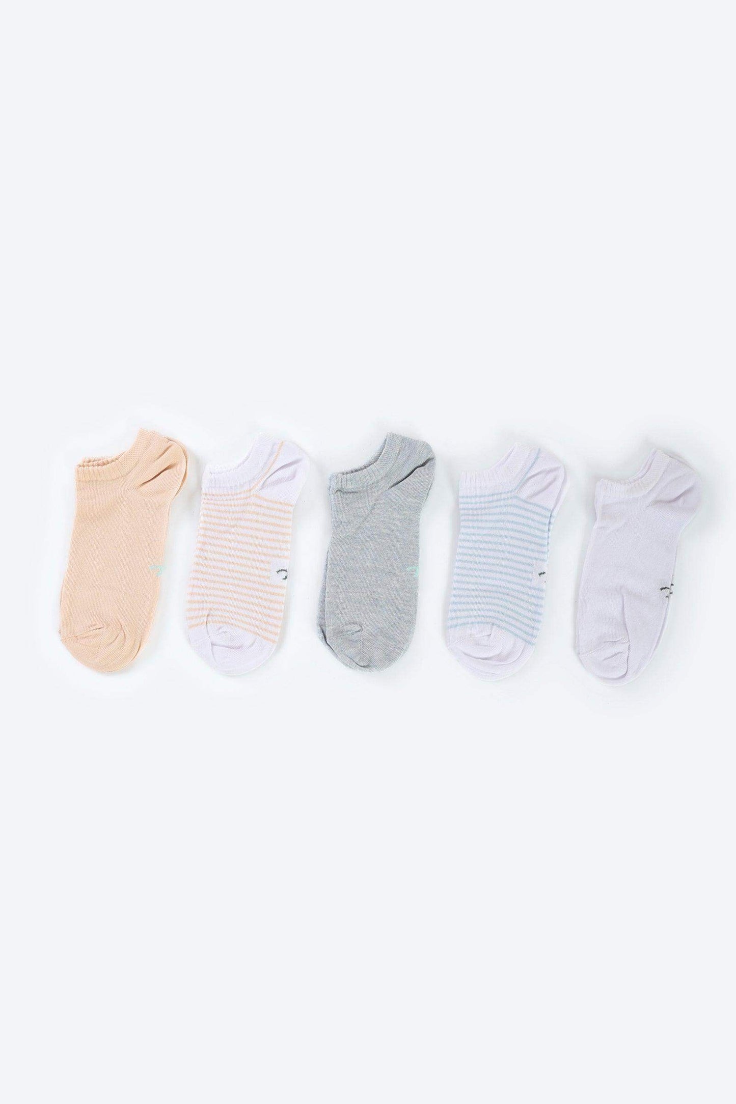 Cotton Ankle Socks - 5 Pairs - Carina - ÙƒØ§Ø±ÙŠÙ†Ø§