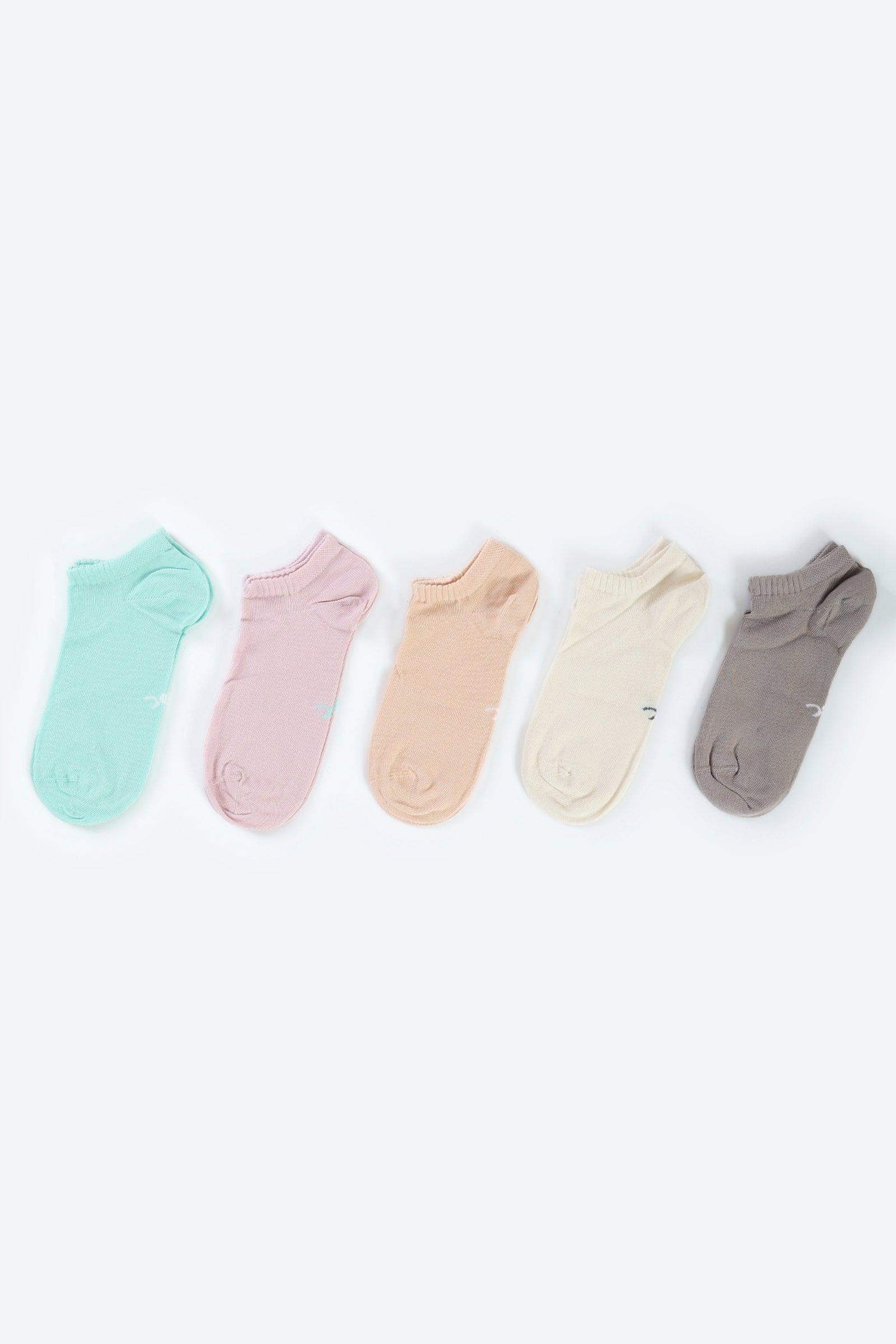 Cotton Ankle Socks - 5 Pairs - Carina - ÙƒØ§Ø±ÙŠÙ†Ø§