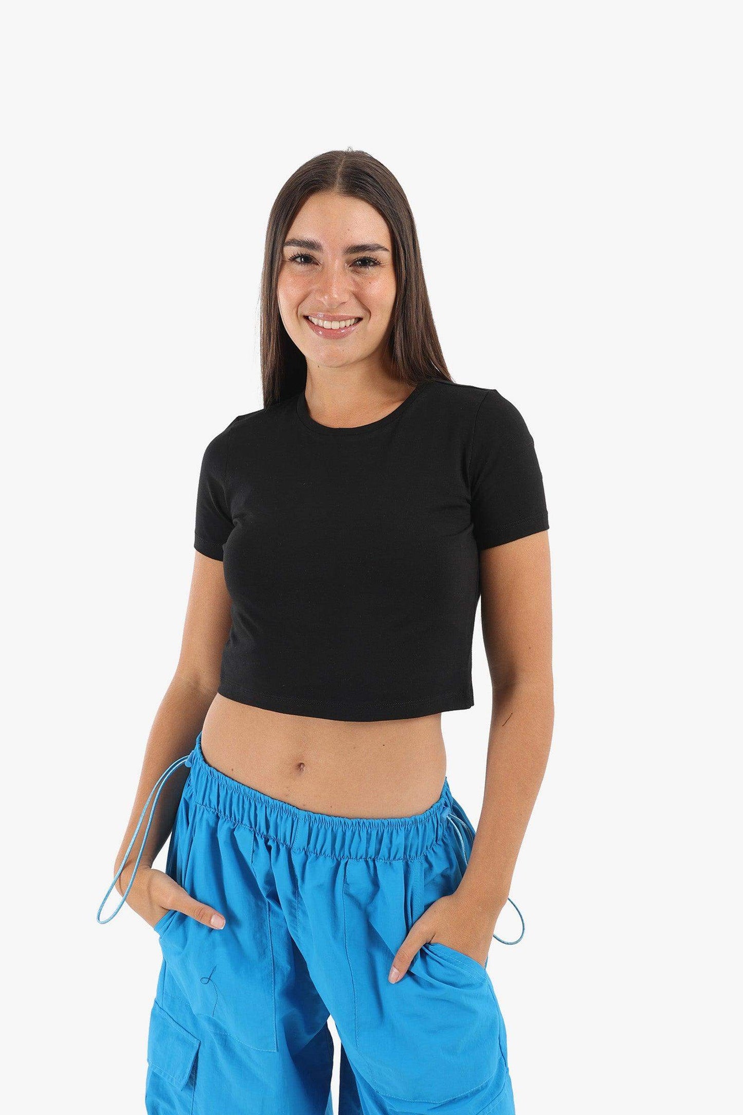 Cotton Basic Crop Top - Carina - ÙƒØ§Ø±ÙŠÙ†Ø§