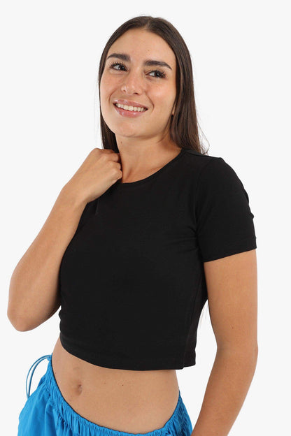 Cotton Basic Crop Top - Carina - ÙƒØ§Ø±ÙŠÙ†Ø§