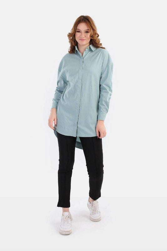 Cotton Blend Shirt - Carina - ÙƒØ§Ø±ÙŠÙ†Ø§