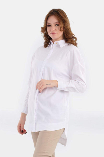 Cotton Blend Shirt - Carina - ÙƒØ§Ø±ÙŠÙ†Ø§