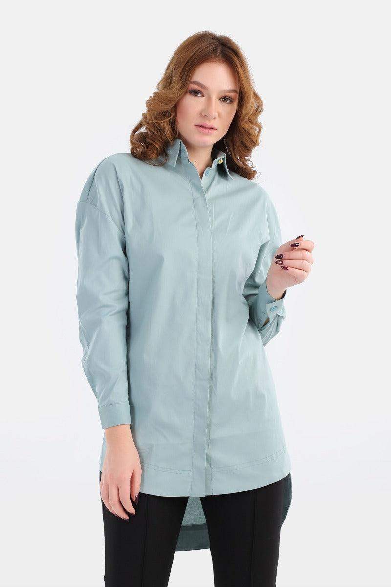 Cotton Blend Shirt - Carina - ÙƒØ§Ø±ÙŠÙ†Ø§