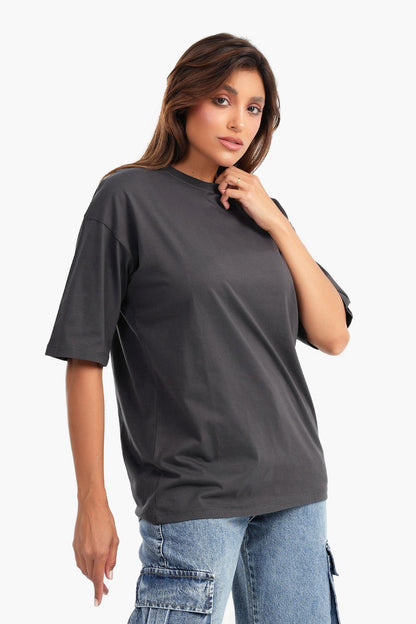 Cotton Comfy Basic T-Shirt - Carina - ÙƒØ§Ø±ÙŠÙ†Ø§