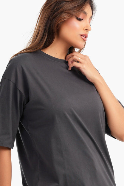 Cotton Comfy Basic T-Shirt - Carina - ÙƒØ§Ø±ÙŠÙ†Ø§