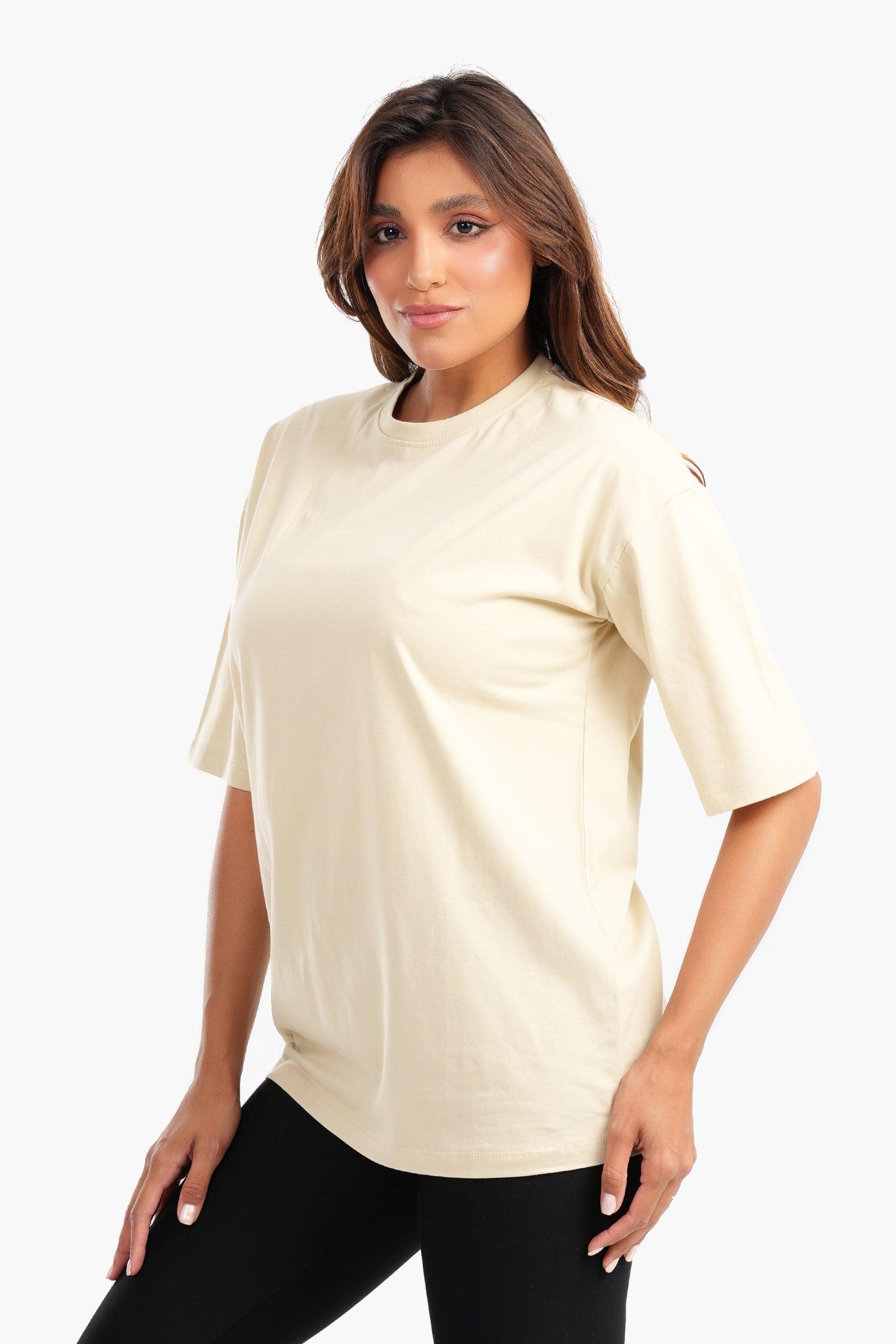 Cotton Comfy Basic T-Shirt - Carina - ÙƒØ§Ø±ÙŠÙ†Ø§