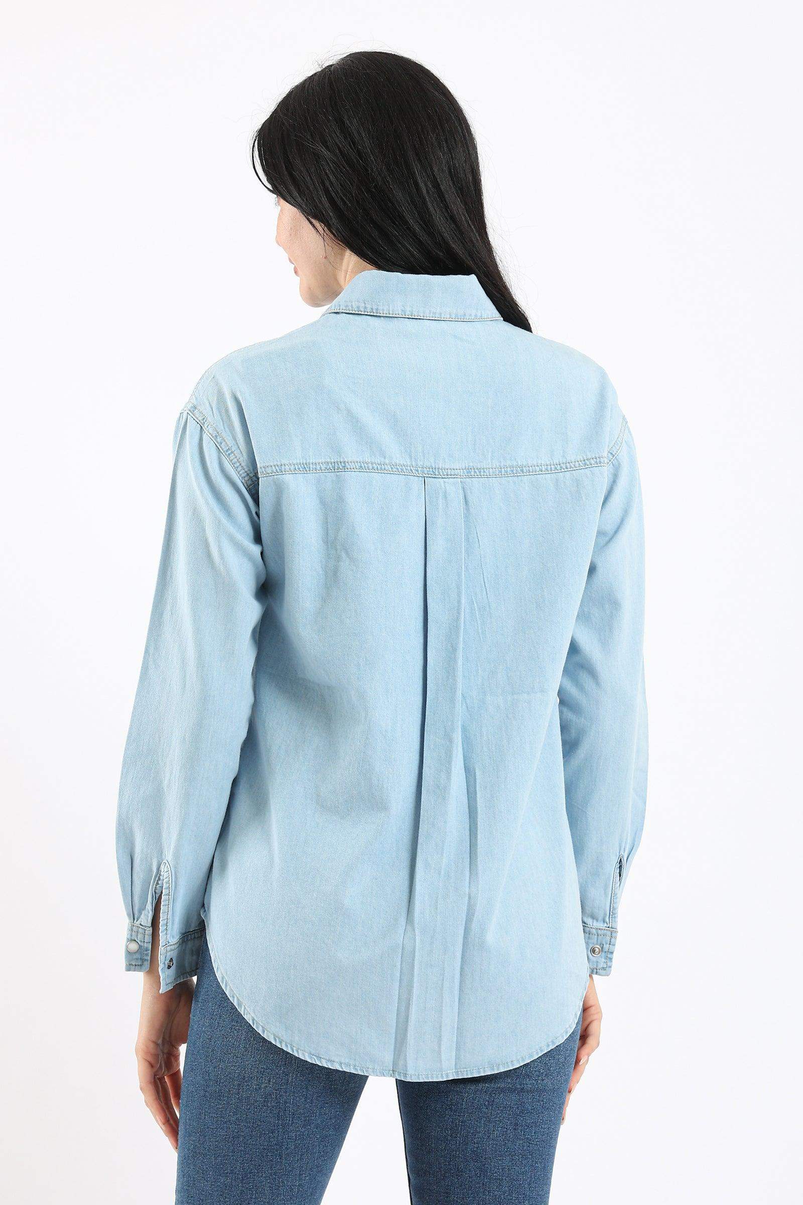 Cotton Denim Shirt - Carina - ÙƒØ§Ø±ÙŠÙ†Ø§