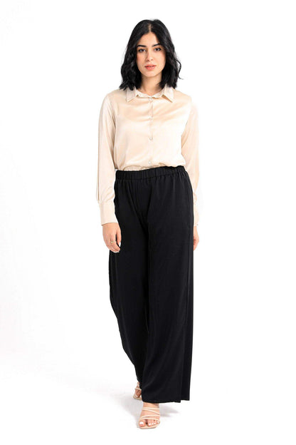 Cotton High Waist Pants - Carina - ÙƒØ§Ø±ÙŠÙ†Ø§