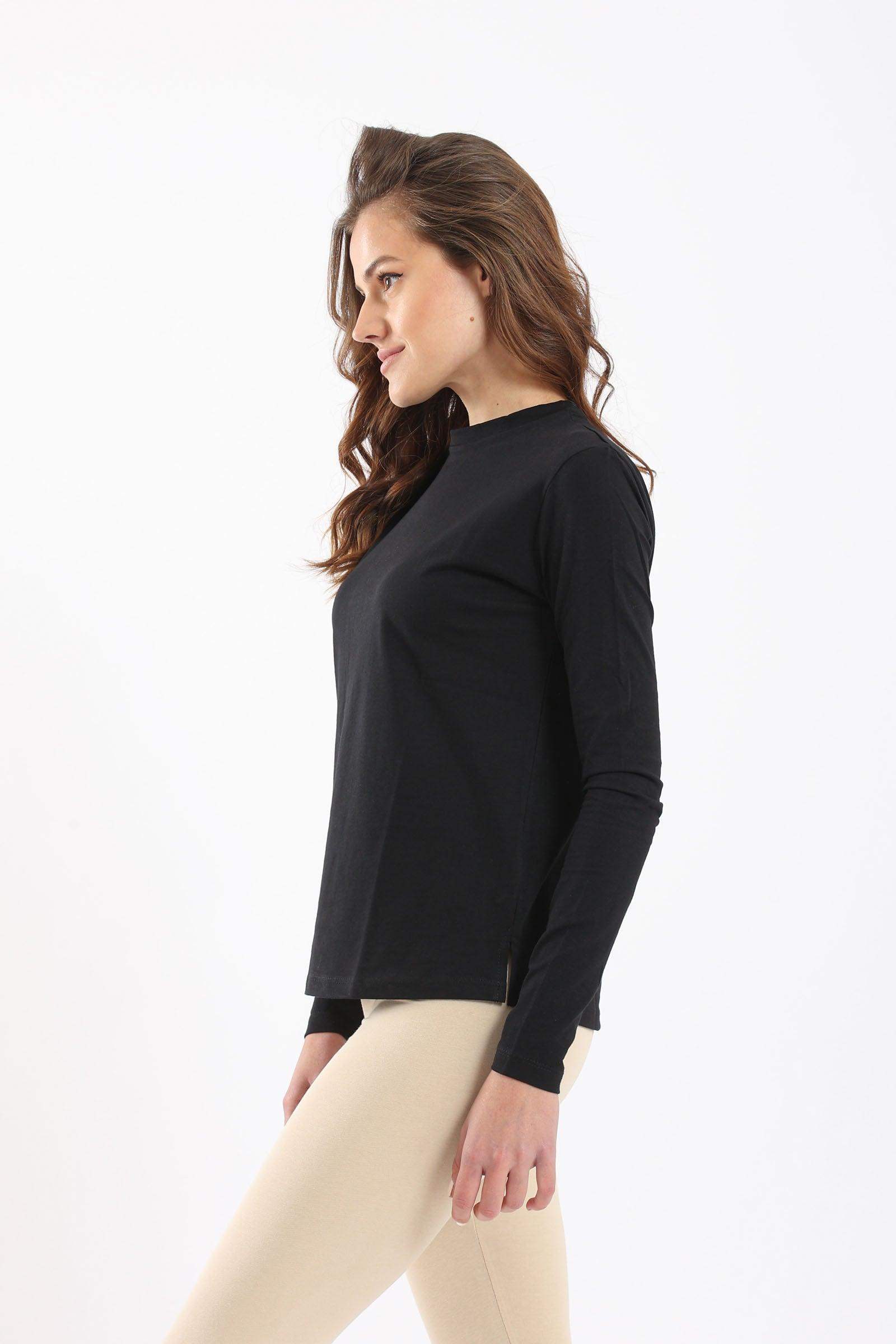 Cotton Long Sleeves T-Shirt - Carina - ÙƒØ§Ø±ÙŠÙ†Ø§