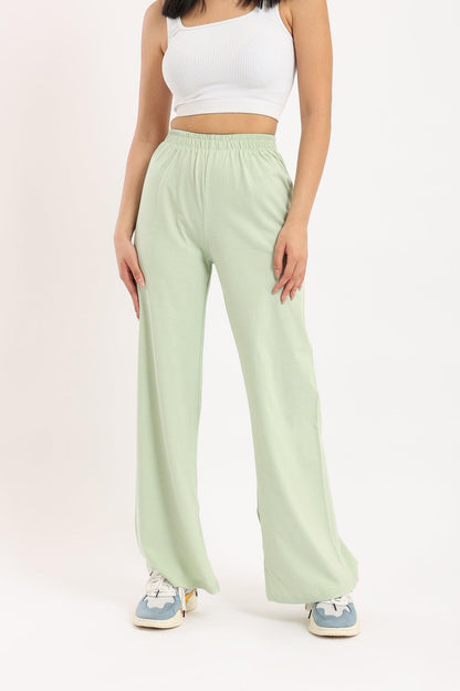 Cotton Pants with Slits - Clue Wear