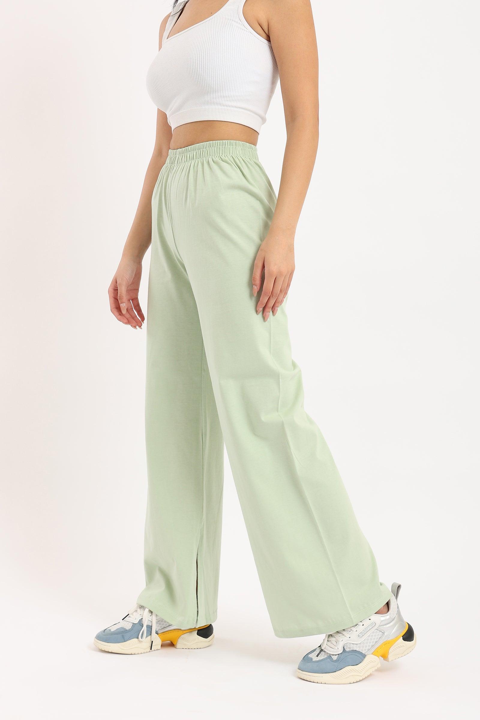 Cotton Pants with Slits - Clue Wear