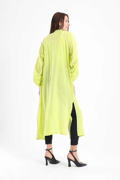 Cotton Plain Long Kimono - Carina - ÙƒØ§Ø±ÙŠÙ†Ø§