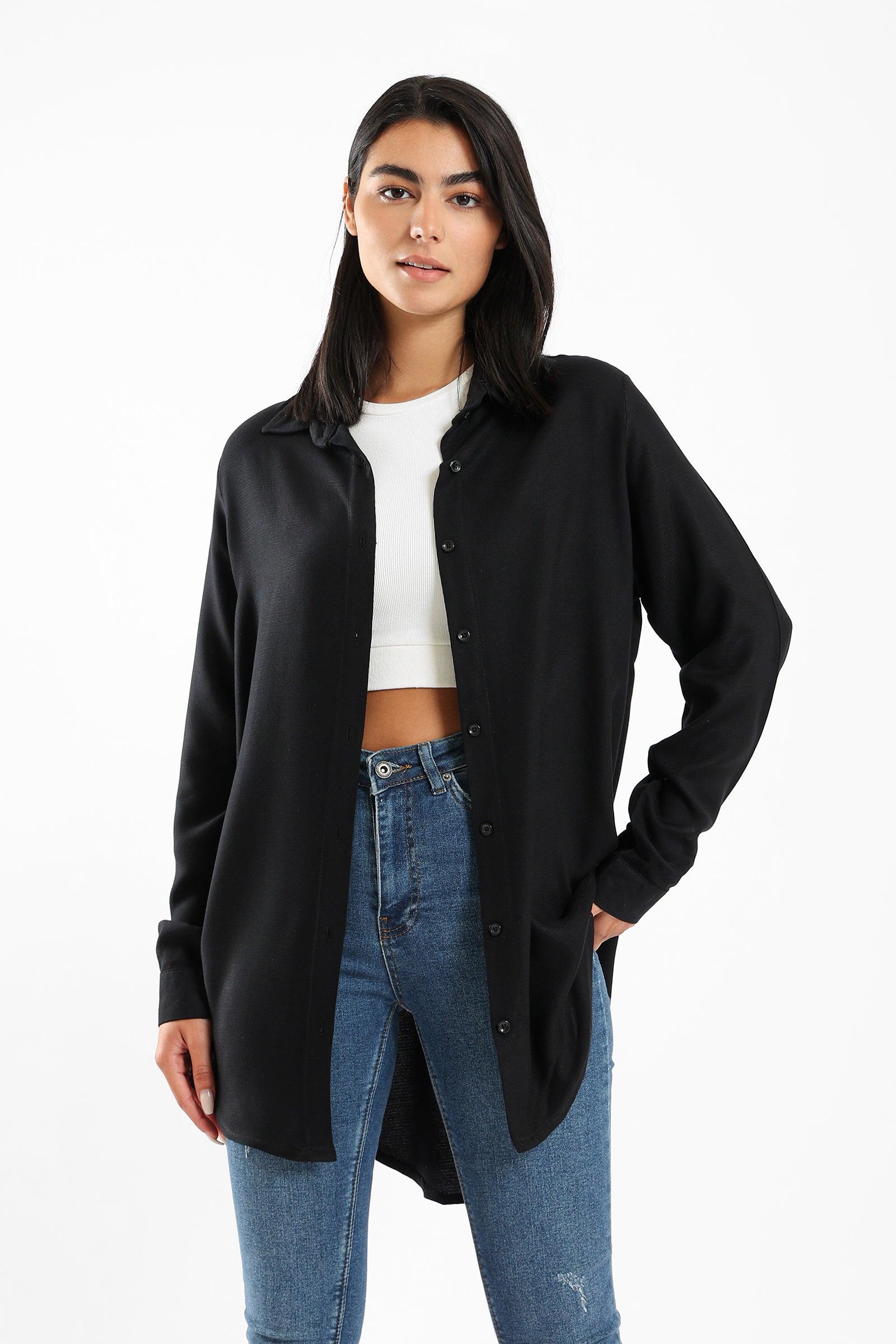 Cotton Plain Shirt - Clue Wear