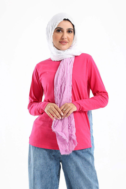 Cotton Round Neck T-Shirt - Carina - ÙƒØ§Ø±ÙŠÙ†Ø§