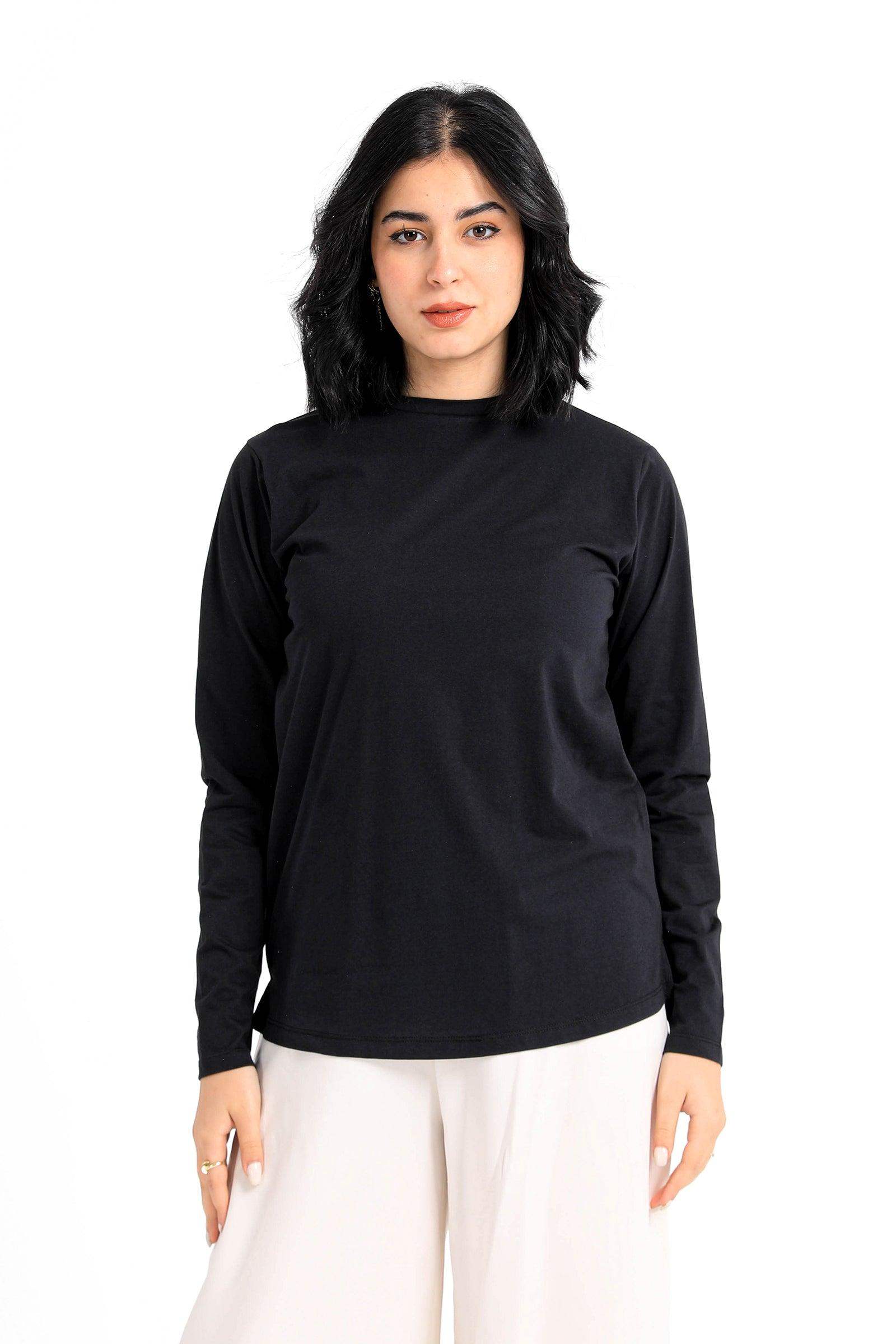 Cotton Round Neck T-Shirt - Carina - ÙƒØ§Ø±ÙŠÙ†Ø§