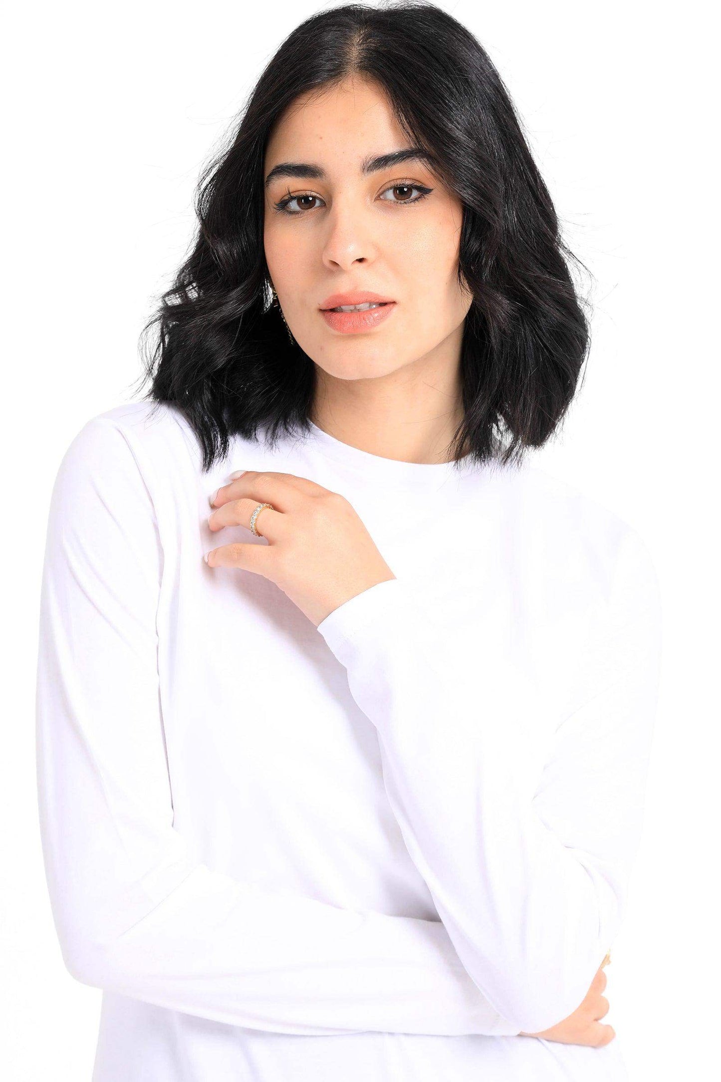 Cotton Round Neck T-Shirt - Carina - ÙƒØ§Ø±ÙŠÙ†Ø§